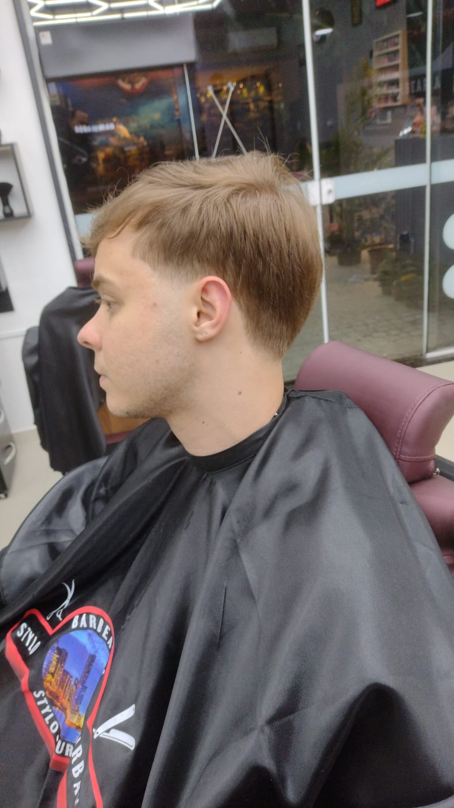 Corte masculino com degradê finalizado em Itajaí